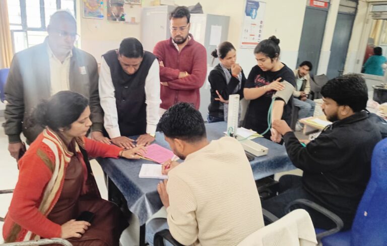 राजस्थान पत्रकार परिषद व यूनेस्को एसोसिएशन के संयुक्त तत्वावधान में सामान्य जांच शिविर आयोजित।